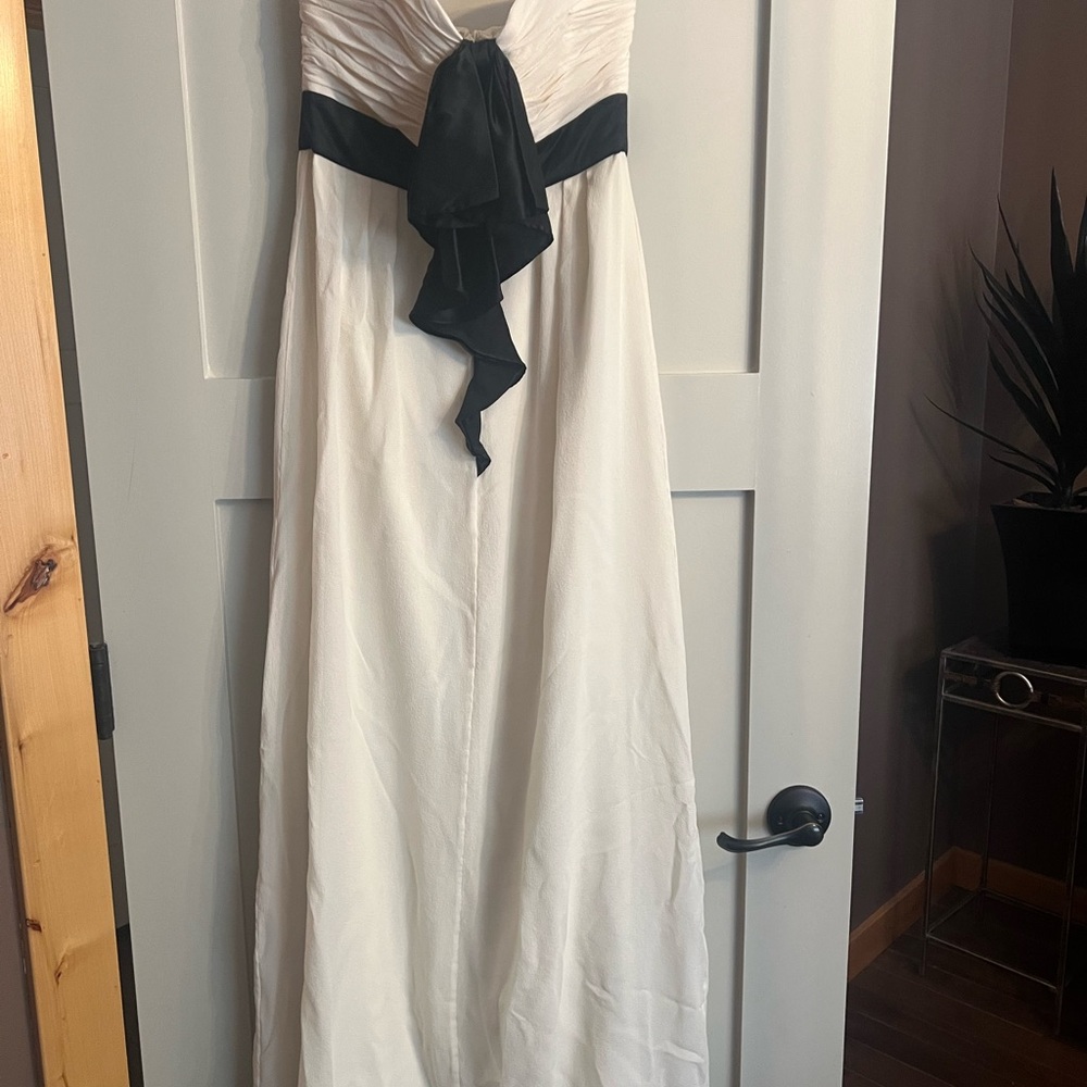 Ted Baker London Strapless Gown in Cream